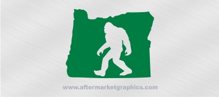 Sasquatch Silhouette Oregon Decal